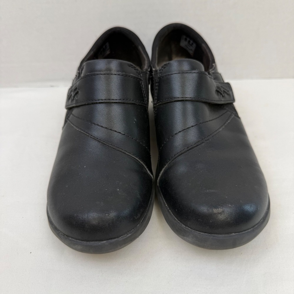 Clarks Collection Black Leather Slip On Loafers Ultimate Comfort Womens 8 22545 - Picture 3 of 12